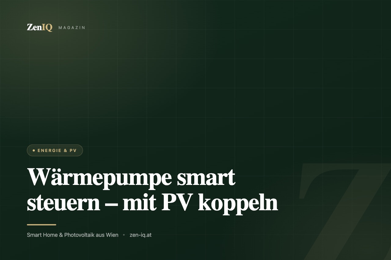 Wärmepumpe smart steuern in Wien – mit PV koppeln