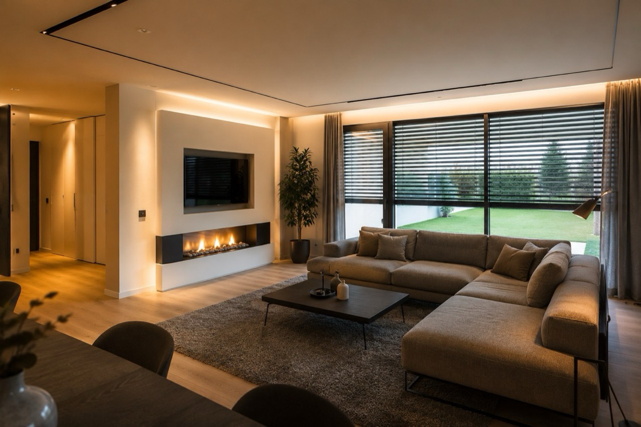 Smart Home in einer privaten Wohnung – Licht, Klima und Beschattung